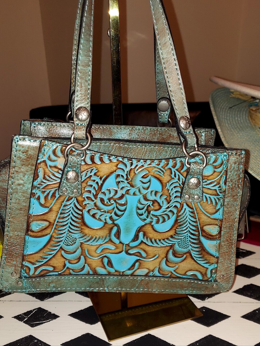 Patricia Nash -@ Tooled Leather  Bag -